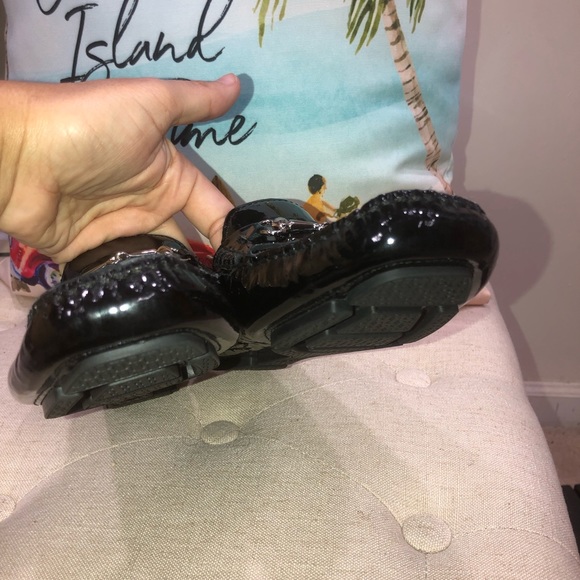 Cole Haan 031538 Black Patent Leather Loafer Shoes - Picture 6 of 9